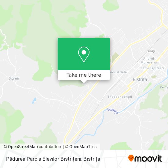 Pădurea Parc a Elevilor Bistrițeni map