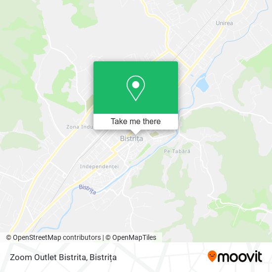 Zoom Outlet Bistrita map