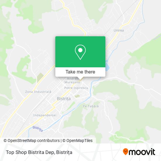 Top Shop Bistrita Dep map