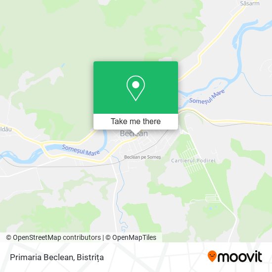 Primaria Beclean map