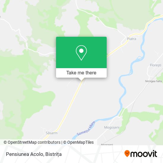 Pensiunea Acolo map