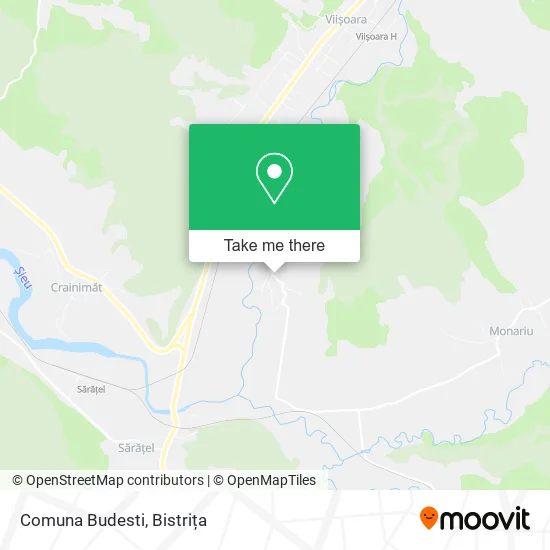 Comuna Budesti map