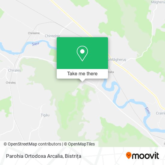 Parohia Ortodoxa Arcalia map
