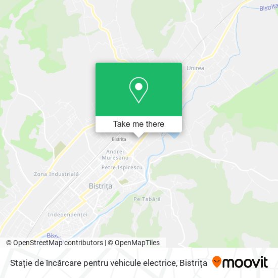 Stație de încărcare pentru vehicule electrice map
