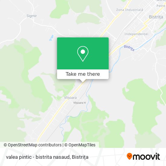 valea pintic - bistrita nasaud map