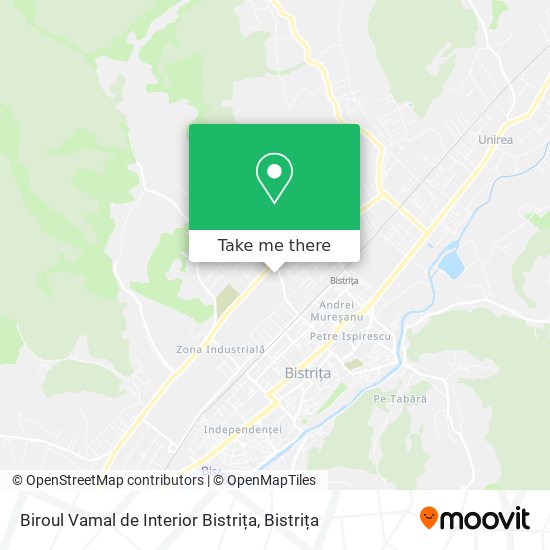 Biroul Vamal de Interior Bistrița map
