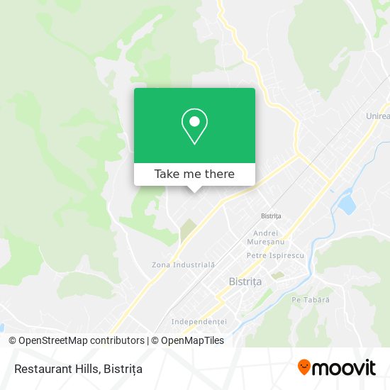 Restaurant Hills map