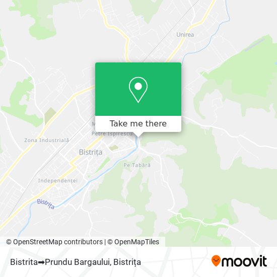 Bistrita➡️Prundu Bargaului map