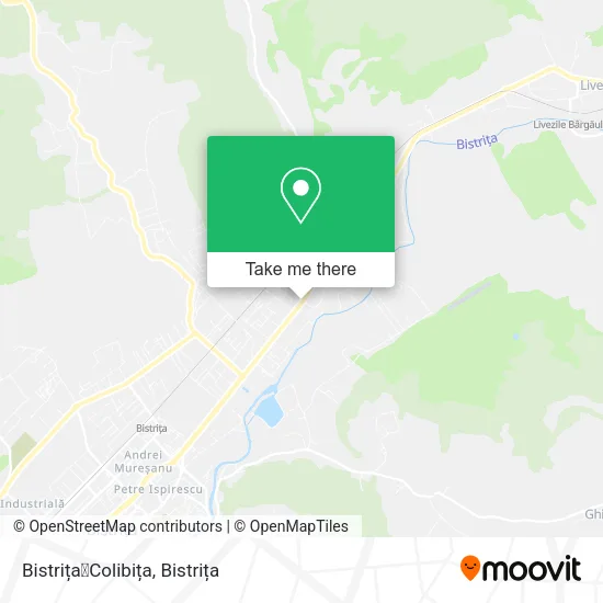 Bistrița➖Colibița map