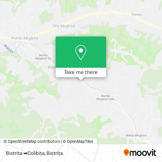 Bistrita ➡️Colibița map