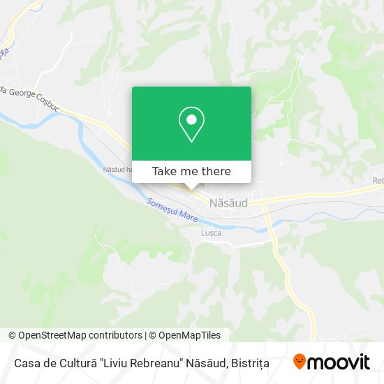 Casa de Cultură "Liviu Rebreanu" Năsăud map