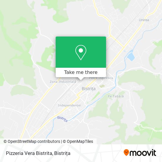 Pizzeria Vera Bistrita map