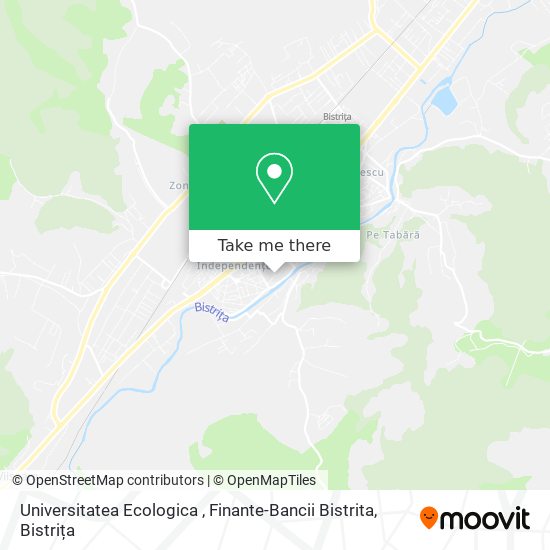 Universitatea Ecologica , Finante-Bancii    Bistrita map