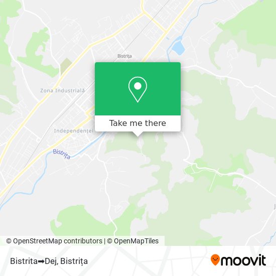 Bistrita➡️Dej map