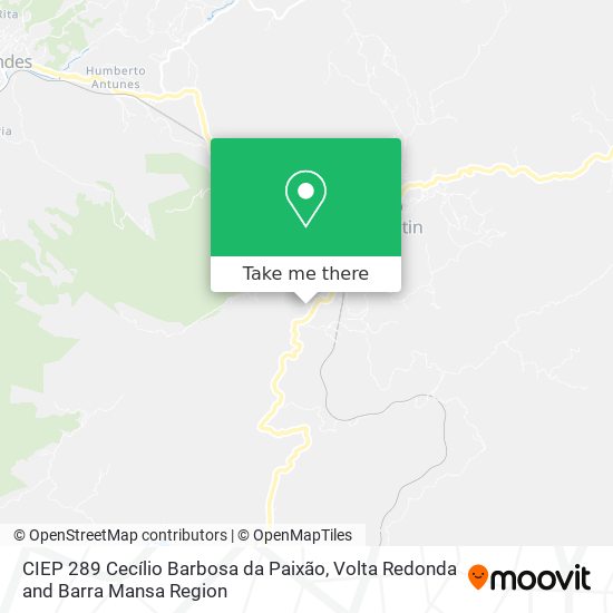CIEP 289 Cecílio Barbosa da Paixão map