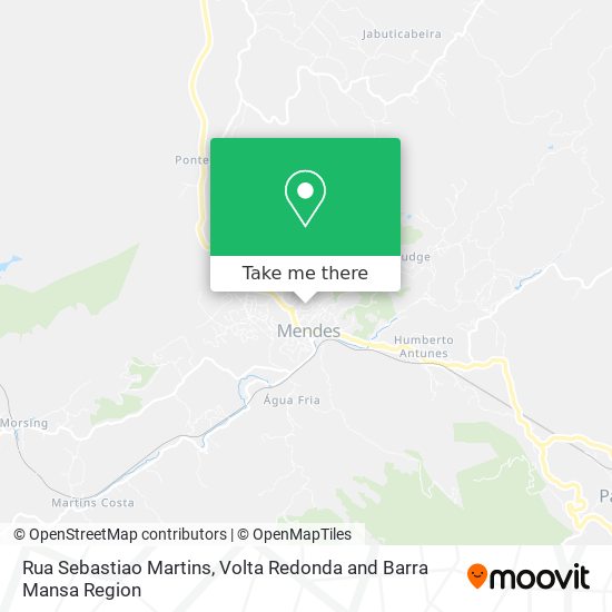 Rua Sebastiao Martins map