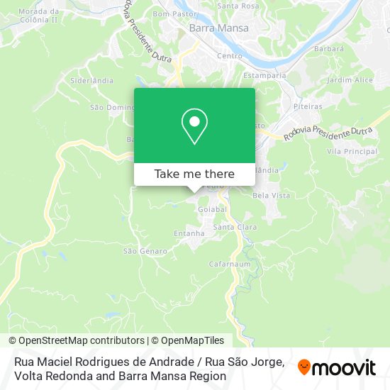 Rua Maciel Rodrigues de Andrade / Rua São Jorge map
