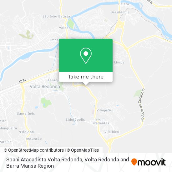 Spani Atacadista Volta Redonda map