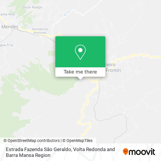 Estrada Fazenda São Geraldo map