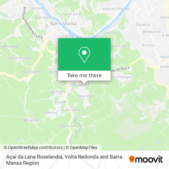 Açaí da Lena Roselandia map