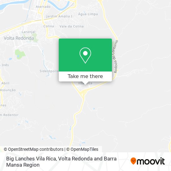 Big Lanches Vila Rica map