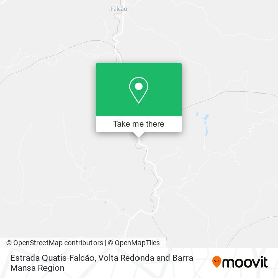 Estrada Quatis-Falcão map