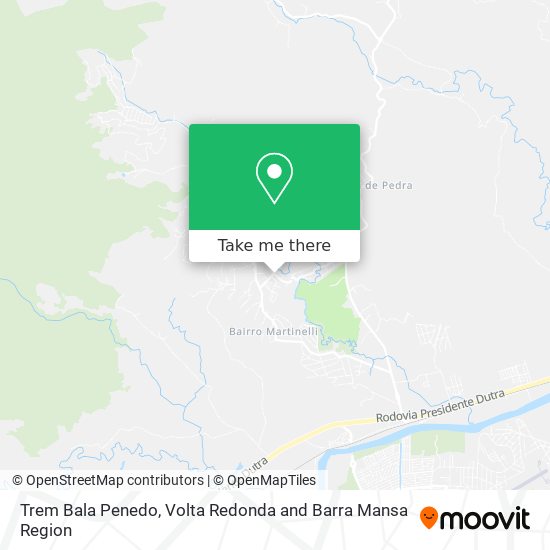Trem Bala Penedo map