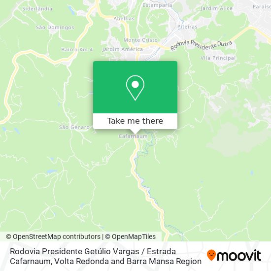 Rodovia Presidente Getúlio Vargas / Estrada Cafarnaum map