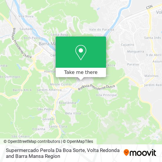 Supermercado Perola Da Boa Sorte map