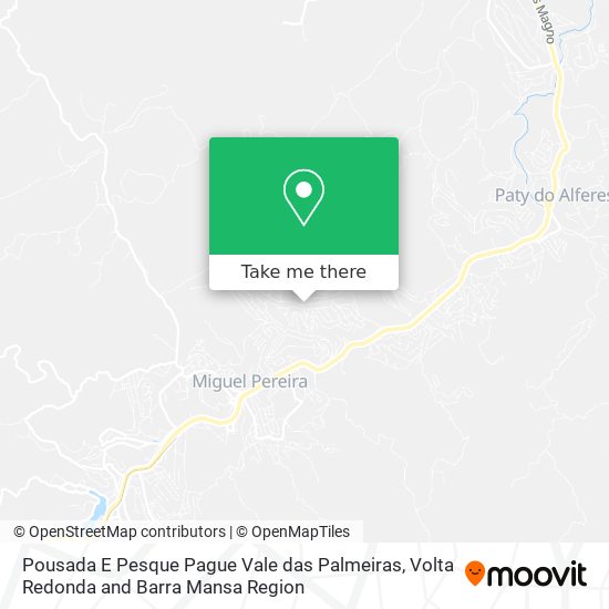 Pousada E Pesque Pague Vale das Palmeiras map