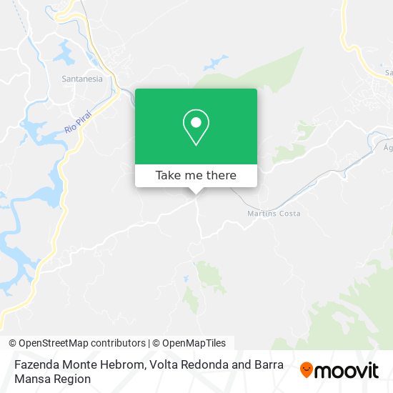 Fazenda Monte Hebrom map