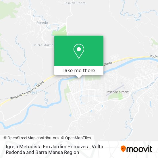Igreja Metodista Em Jardim Primavera map