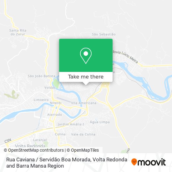 Rua Caviana / Servidão Boa Morada map