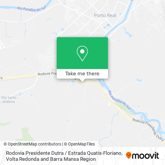 Rodovia Presidente Dutra / Estrada Quatis-Floriano map