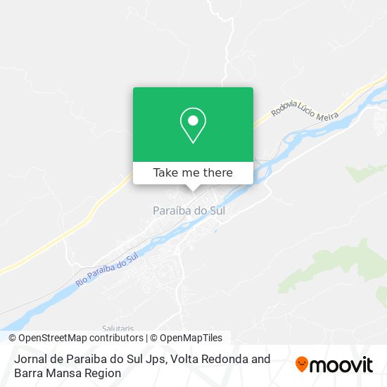 Jornal de Paraiba do Sul Jps map
