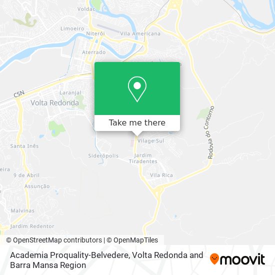 Academia Proquality-Belvedere map