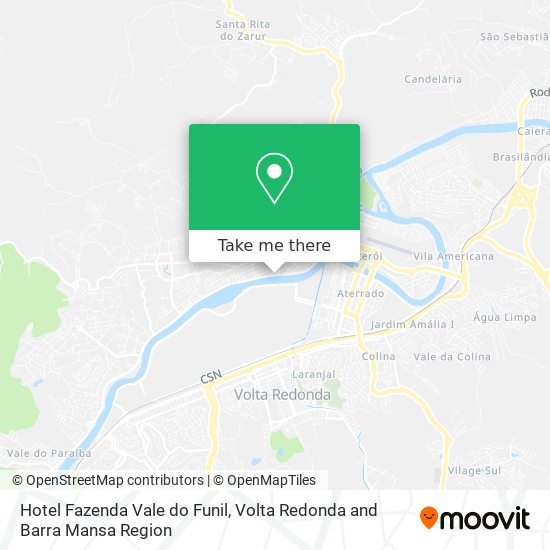 Hotel Fazenda Vale do Funil map