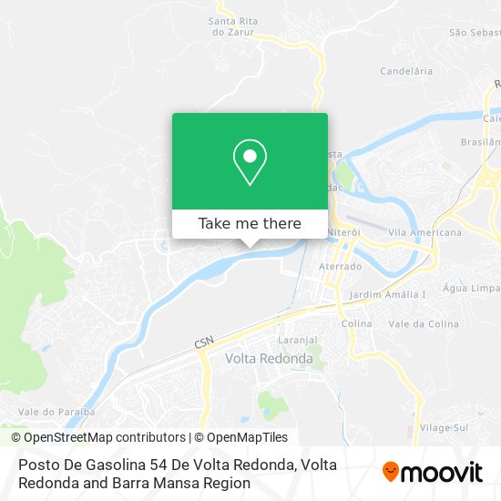 Mapa Posto De Gasolina 54 De Volta Redonda