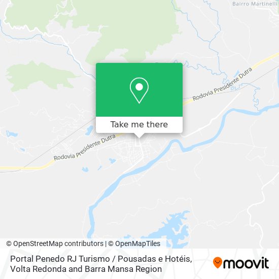 Portal Penedo RJ Turismo / Pousadas e Hotéis map