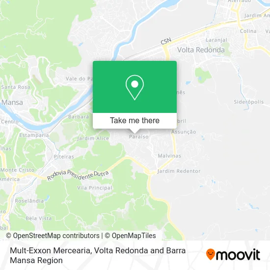 Mult-Exxon Mercearia map