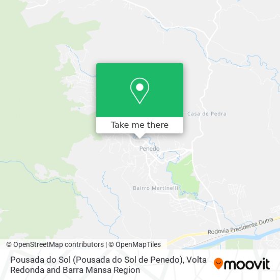 Pousada do Sol (Pousada do Sol de Penedo) map