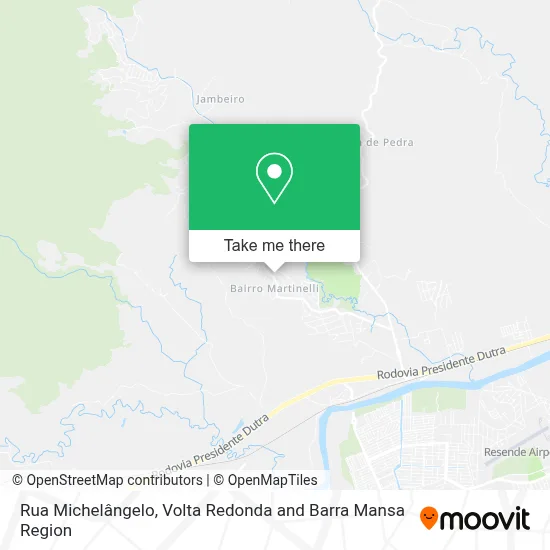 Rua Michelângelo map
