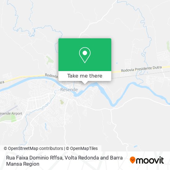 Rua Faixa Dominio Rffsa map