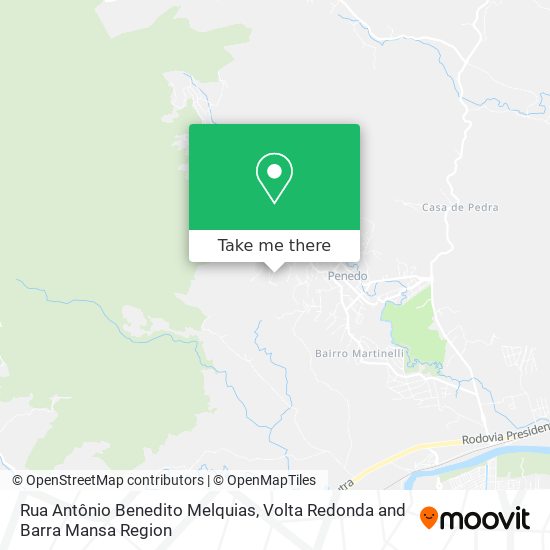 Rua Antônio Benedito Melquias map