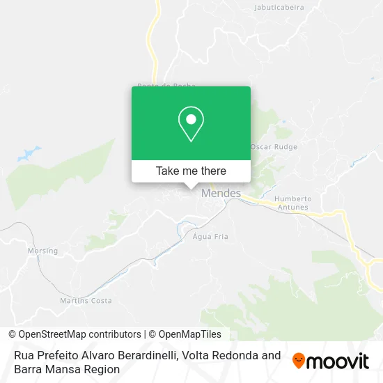 Rua Prefeito Alvaro Berardinelli map