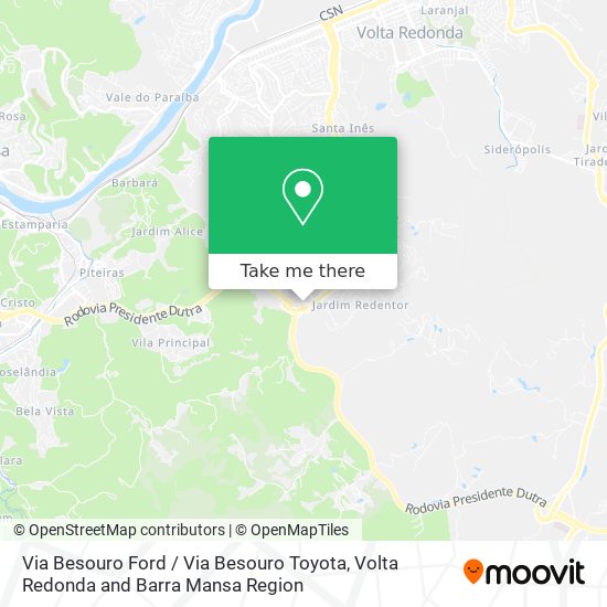 Via Besouro Ford / Via Besouro Toyota map