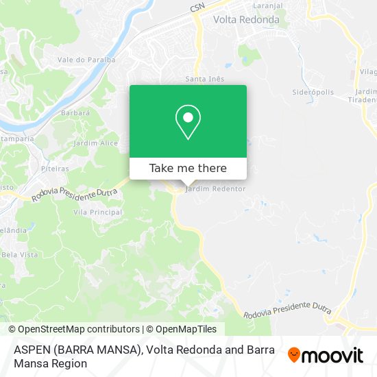 ASPEN (BARRA MANSA) map