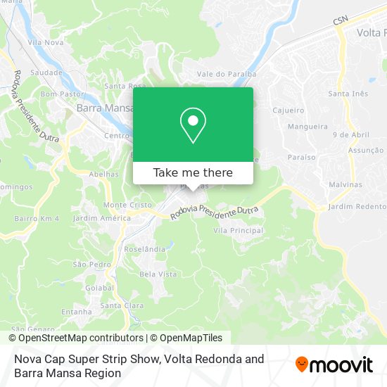 Nova Cap Super Strip Show map