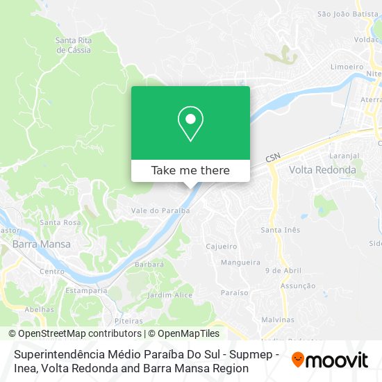 Superintendência Médio Paraíba Do Sul - Supmep - Inea map