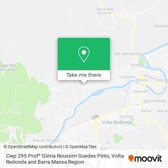 Ciep 295 Profº Glória Roussim Guedes Pinto map